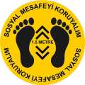 Sosyal Mesafe Uyarı Levhası 3