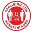 Sosyal Mesafe Uyarı Levhası 1