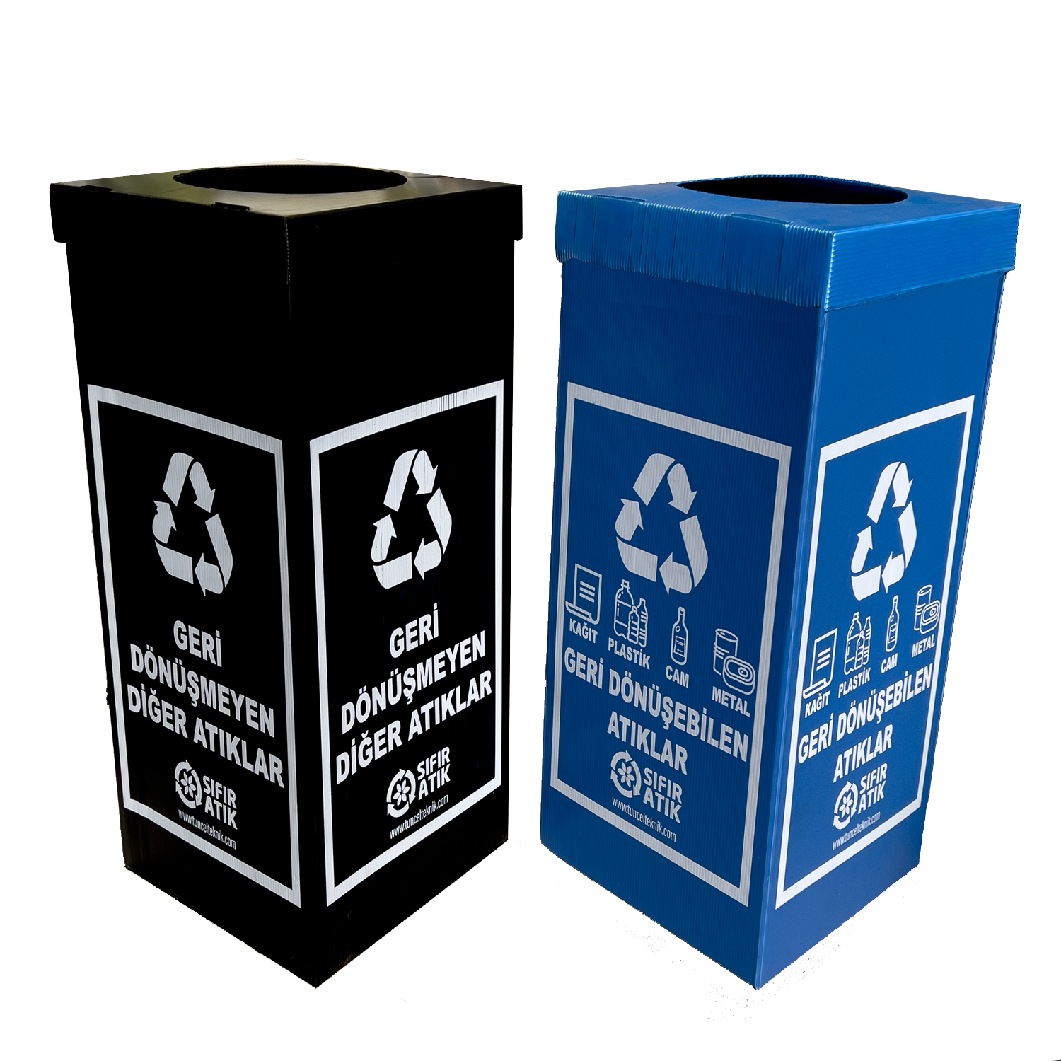Geri Dönüşüm Atık Kolisi Polikarbon 2 li Set