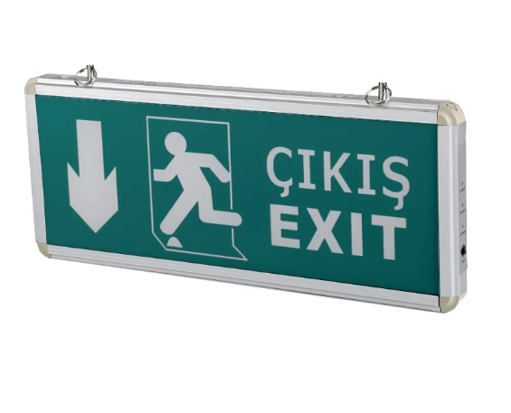Acil Çıkış Işıklı Levha Aşağı Yön Exit