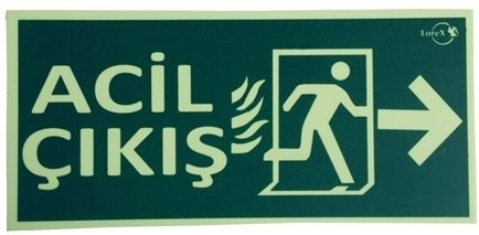 Acil Çıkış Sağ Fotolümen Levha