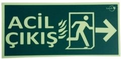 Acil Çıkış Sağ Fotolümen Levha