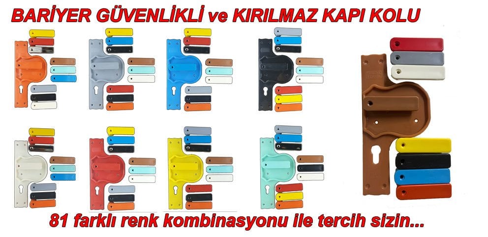 Bariyerli ve Güvenli  Kırılmaz Kapi Kolu