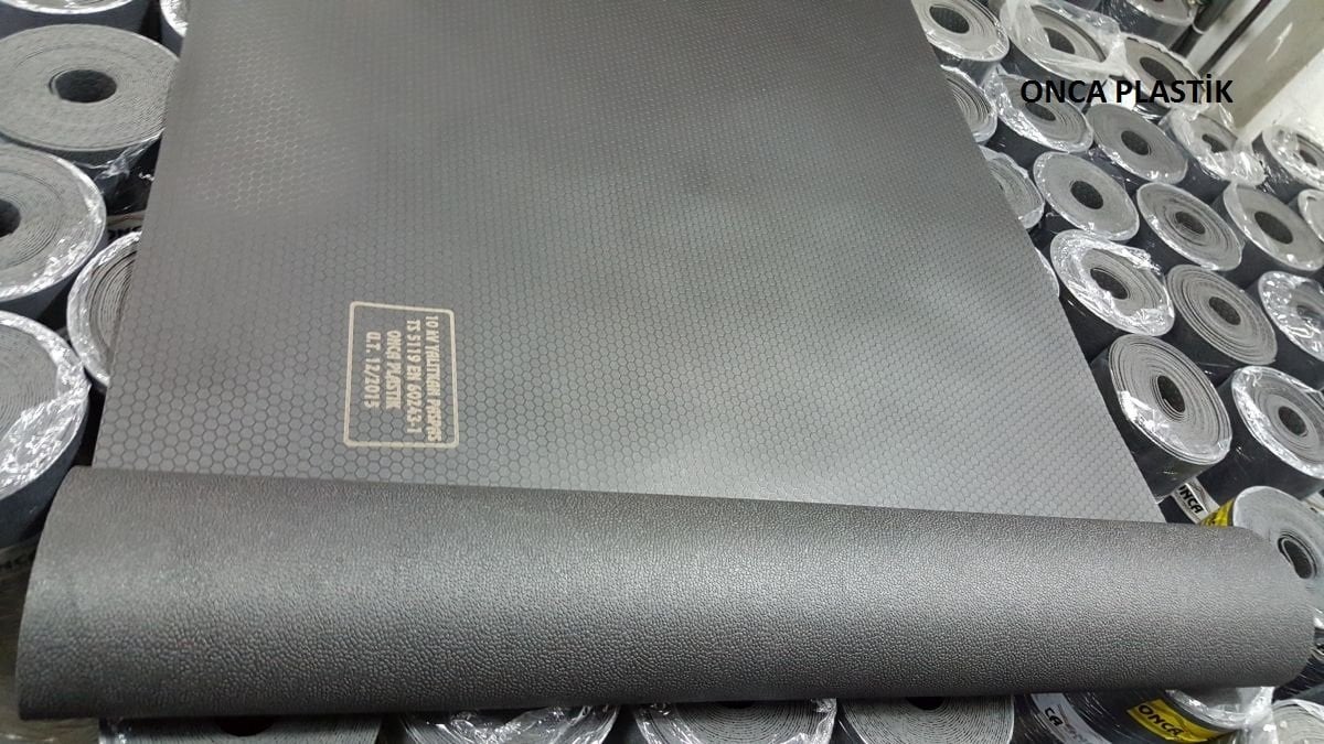 5mm Siyah 100Cm İzole Halı Yalitkan Paspas  40Kw