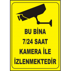 Kamera Uyarı Levhası