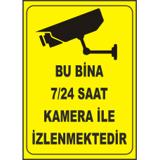 Kamera Uyarı Levhası