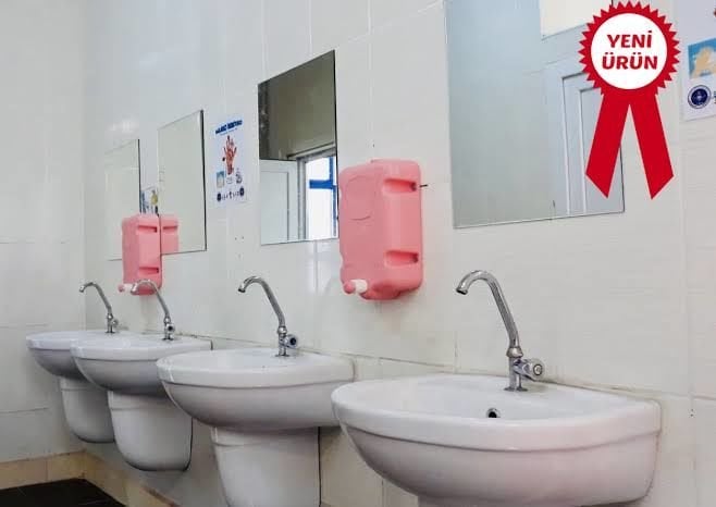 5 Litre Butonlu Sıvı Sabunluk PEMBE