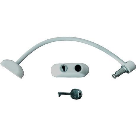 Winlock Pencere Guvenlik Kilidi Anahtarlı Çelik Halatlı 22 Cm