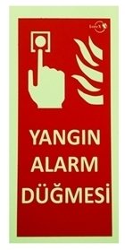 Yangın Alarm Düğmesi Fotolümen Levha