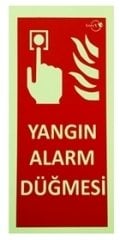Yangın Alarm Düğmesi Fotolümen Levha