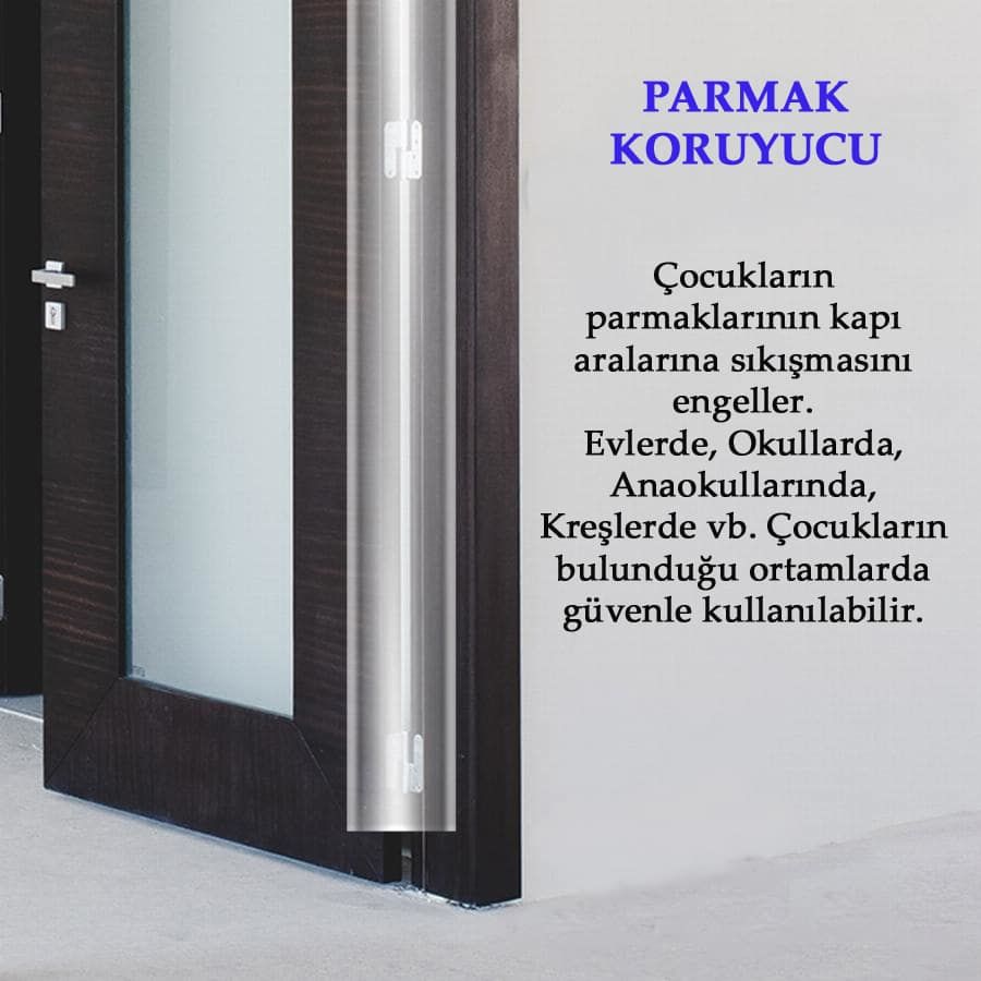 Parmak Sıkışma Önleyici Şeffaf Kapı  Körüğü 200 cm