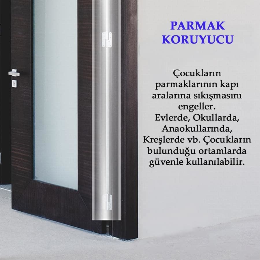 Parmak Sıkışma Önleyici Şeffaf Kapı  Körüğü 200 cm