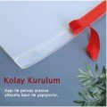 Parmak Sıkışma Önleyici Şeffaf Kapı  Körüğü 200 cm