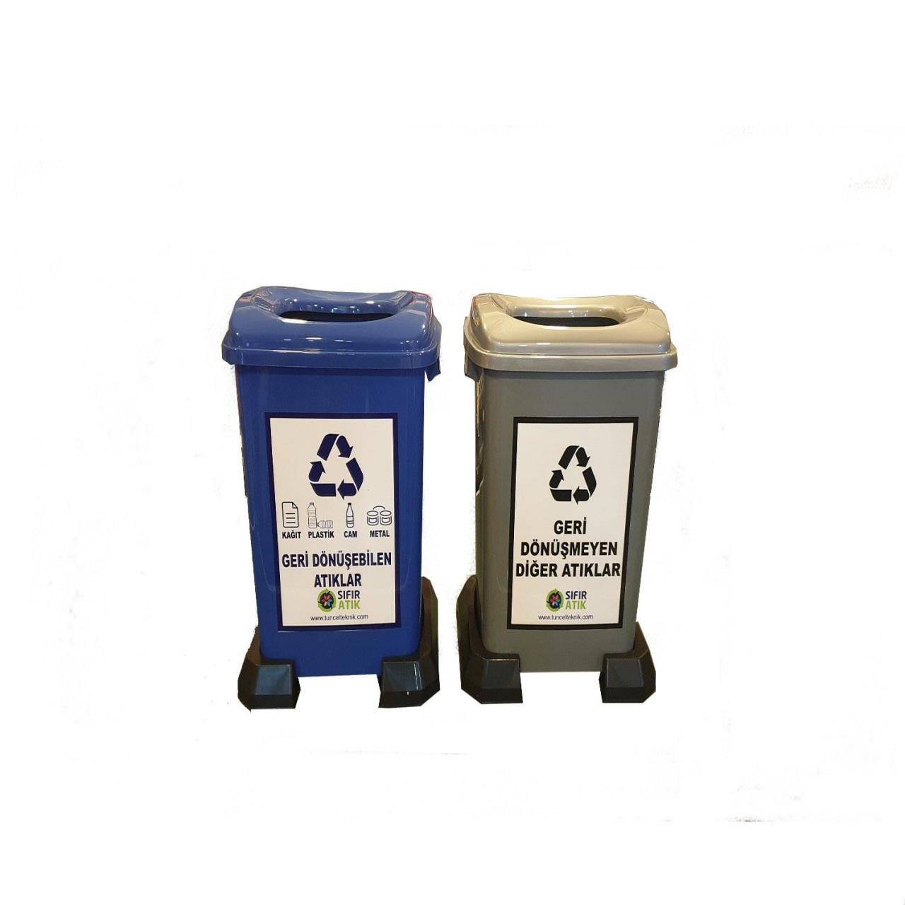 50 litre Geri Dönüşüm Atık Kovası 2li set SNY