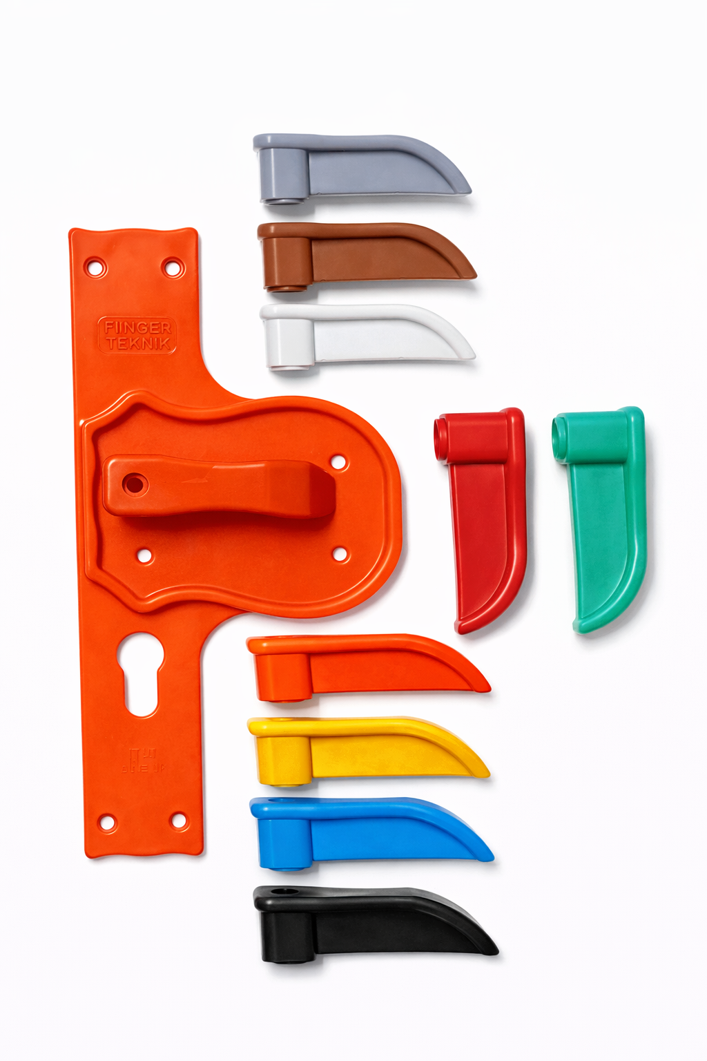 Bariyerli ve Güvenli  Kırılmaz Kapi Kolu Turuncu Ayna