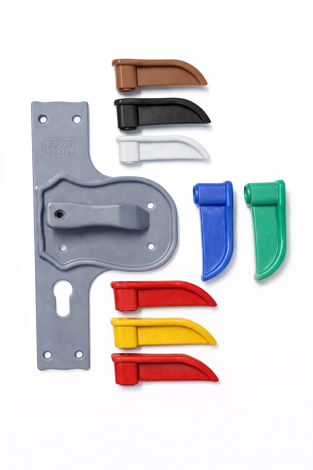 Bariyerli ve Güvenli  Kırılmaz Kapi Kolu Gri Ayna