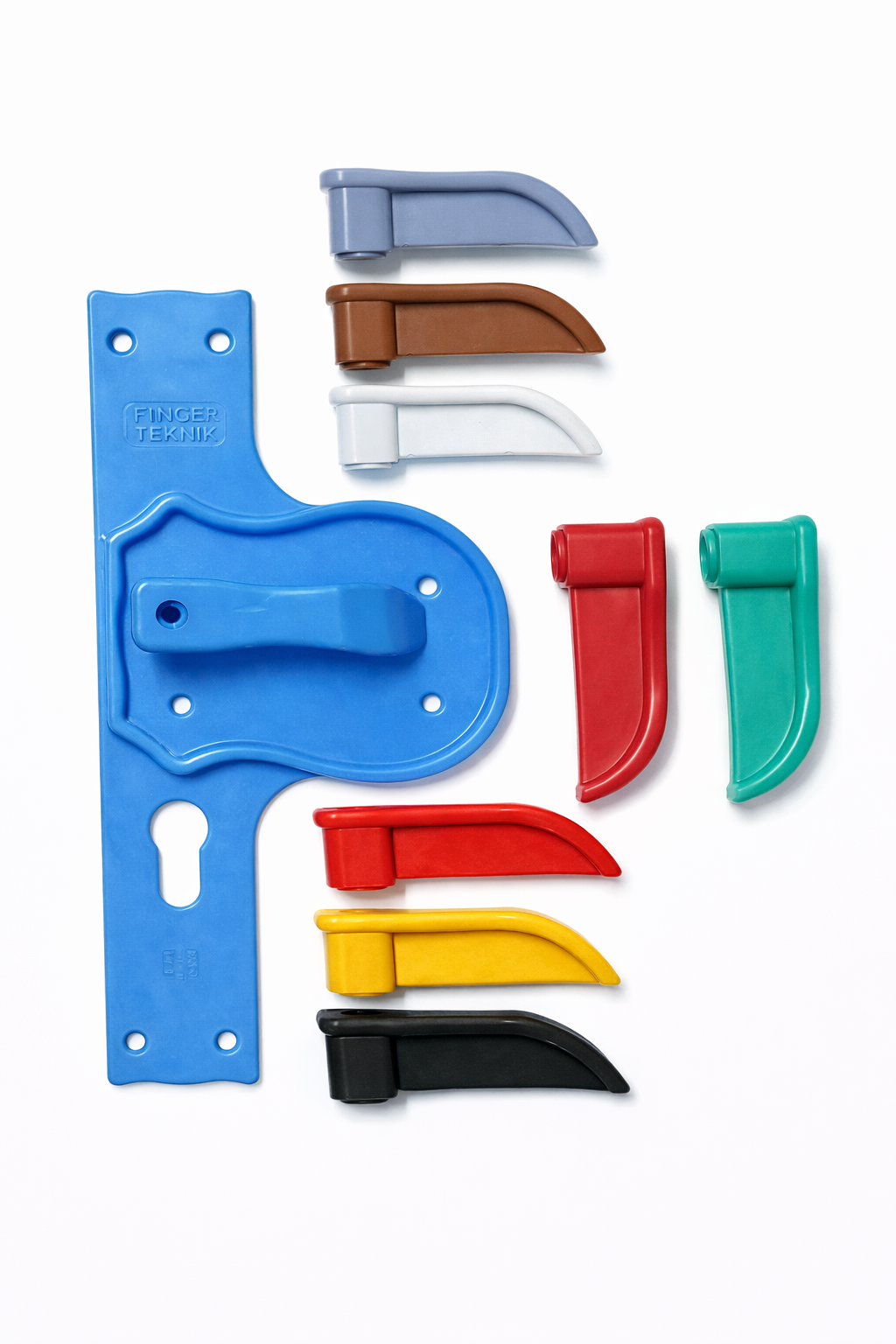 Bariyerli ve Güvenli  Kırılmaz Kapi Kolu Mavi Ayna