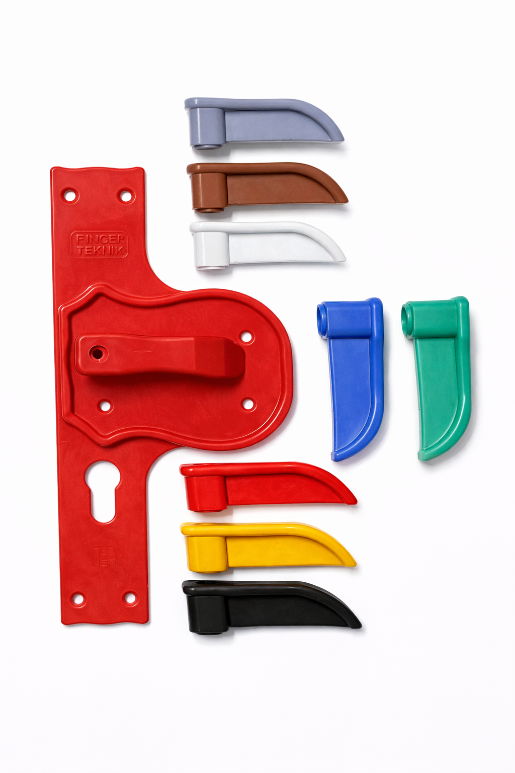 Bariyerli ve Güvenli  Kırılmaz Kapi Kolu Kırmızı Ayna