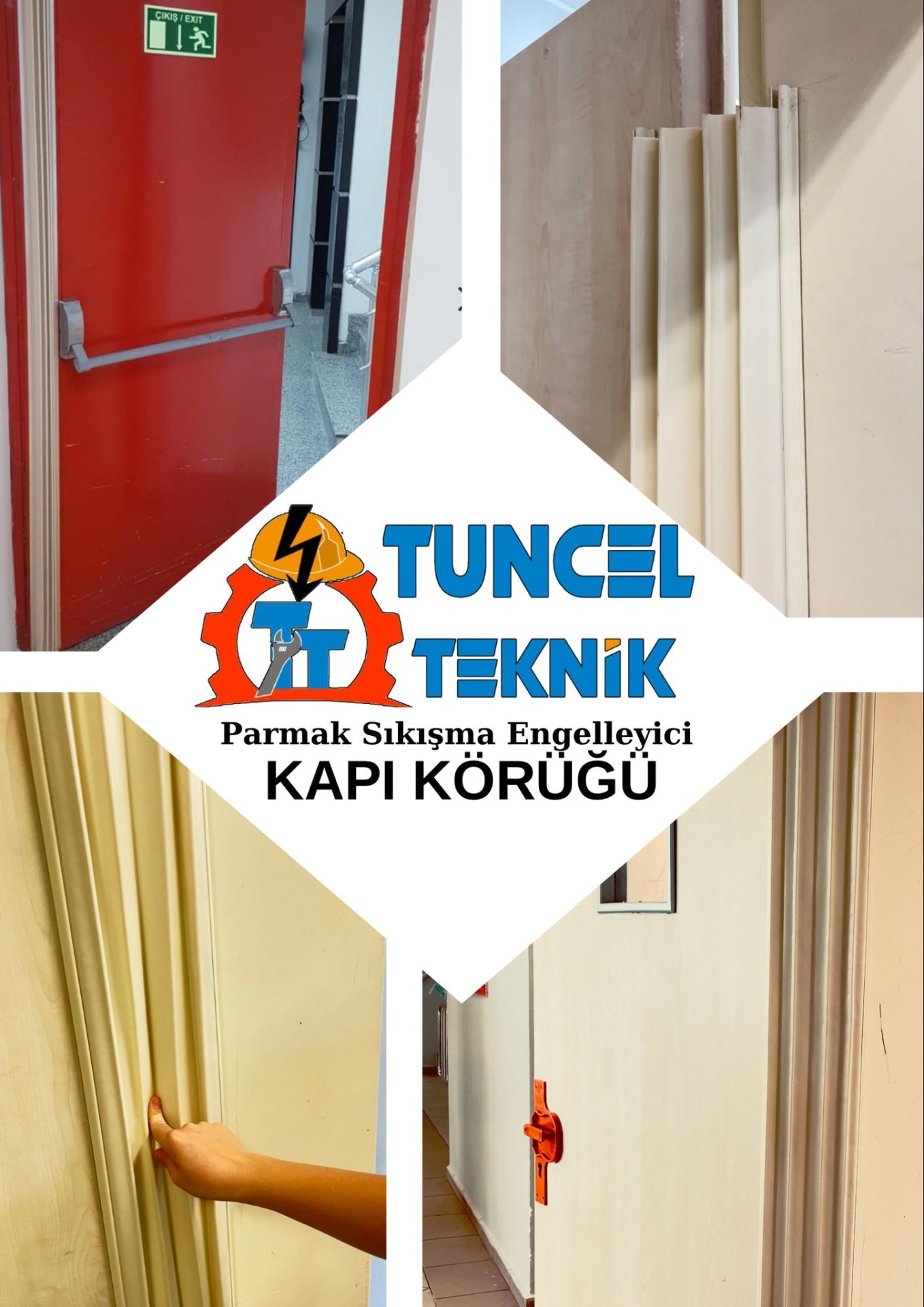 100 cm Parmak Sıkışma Önleyici  Körük -Kapı  Körüğü