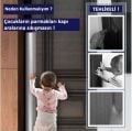 Parmak Sıkışma Önleyici Şeffaf Kapı  Körüğü 100cm